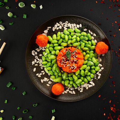 Морковь в азиатской глазури с бобами эдамаме в Oji по цене 400 ₽