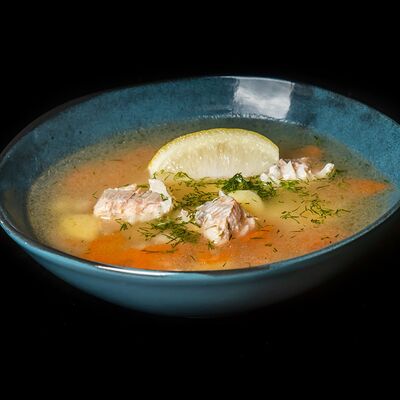 Уха с горбушей и с тилапией в Марко пицца по цене 540 ₽