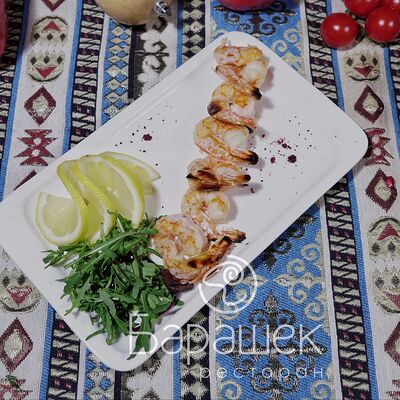 Шашлык из тигровых креветок в Ресторан Барашек по цене 1250 ₽