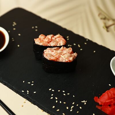 Гункан Спайси Сяке в Хихи хаха по цене 170 ₽