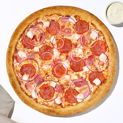 Пицца Мясная в Много лосося по цене 480