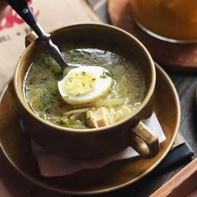 Куриный бульон в The Bulki по цене 430 ₽