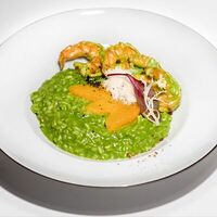Ризотто с креветками и шпинатомв Fiesta