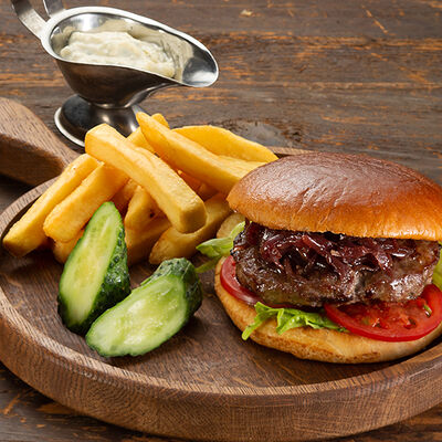 Бургер Классический с фри и блю чиз в Колбасофф по цене 720