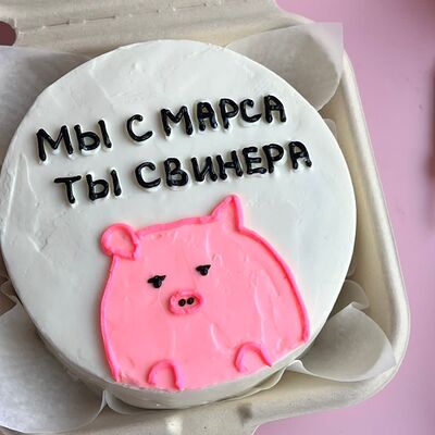 Бенто-торт Ты Свинера в The.cakes_spb по цене 1700 ₽