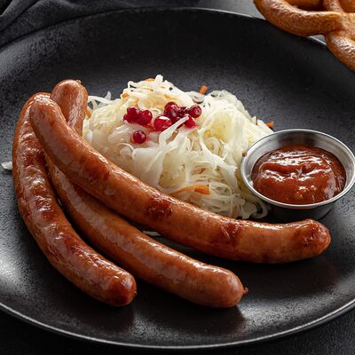 Егерские колбаски с квашеной капустой в Jager restopub по цене 860 ₽