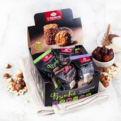 Протеиновые конфеты ФрутFit в У Палыча. С пылу, с жару! по цене 684 ₽