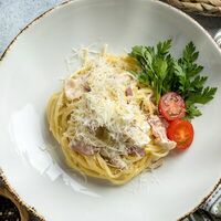 Паста Карбонара в Kumpan cafe