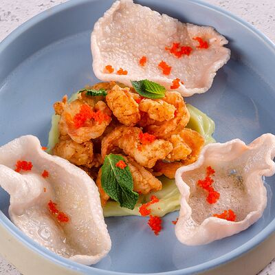 Креветки с соусом васаби в Близкие по цене 410 ₽