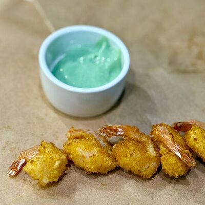 Креветки темпура с соусом Васаби в Уфтанма по цене 429 ₽