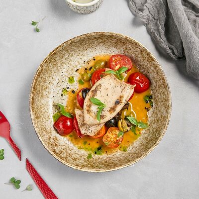 Кальмар гриль с черри и винным соусом в Гастробар DOM по цене 540