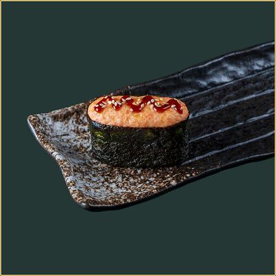 Суши Морской окунь запечённый в Happy Fish Premium по цене 165 ₽