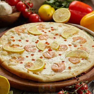 Пицца Морская 40 см в Pizza bon appétit по цене 1120 ₽