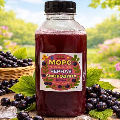 Морс черная смородинав Вака вака по цене 150 ₽