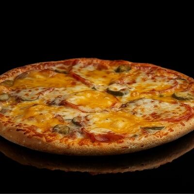 Ячизбургер с беконом Пицца 32 в Фабрика кухня Пицца по цене 975 ₽