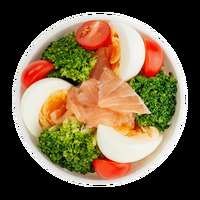 Пот с сёмгой и яйцом в Азбука Вкуса Экспресс Меню