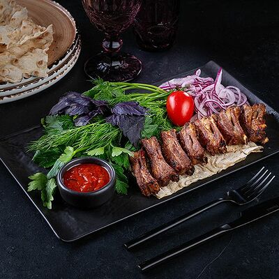 Шашлык из бараньих ребер в Лаваш 1 по цене 800 ₽