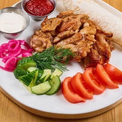 Шашлык из курицы в 4 сыра по цене 820 ₽