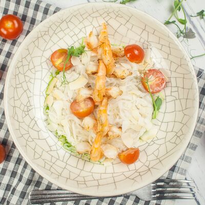 Рисовая лапша с креветками в Eat fresh по цене 530 ₽