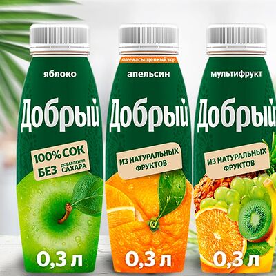 Добрый сок Мультифрукт в Суши-бар Тунец по цене 95 ₽