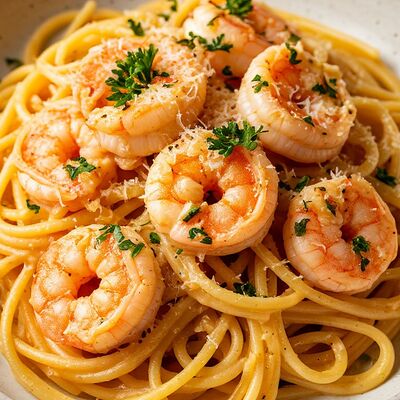 Паста с креветками в Камбала по цене 910 ₽