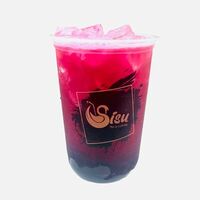 Драконий фрукт-черникав Sisu bubble tea