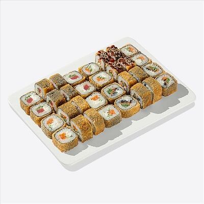 Темпура сет в Много лосося по цене 2470 ₽