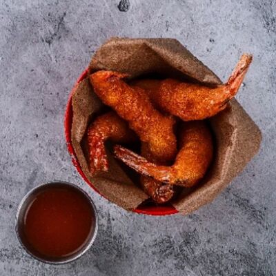 Креветки темпура в Мидийное место по цене 690 ₽