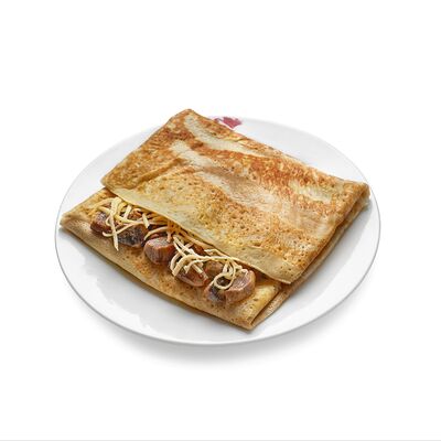 Блин с грибами, сыром и беконом в Про. Блин по цене 336 ₽