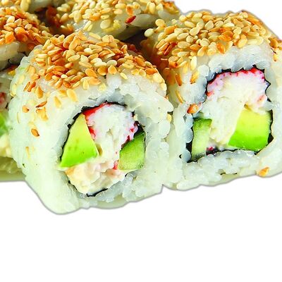 Ролл Калифорния в кунжуте в Pizza-Sushi по цене 398 ₽