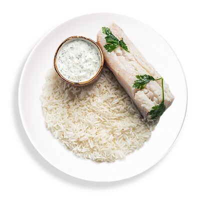 Паровая треска с рисом и тартаром в Marketplace по цене 379 ₽