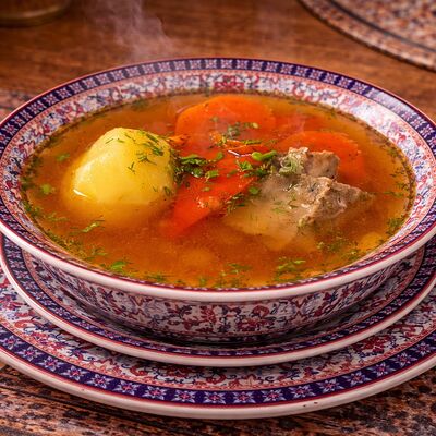 Шурпа с говядиной в Тминъ по цене 420 ₽