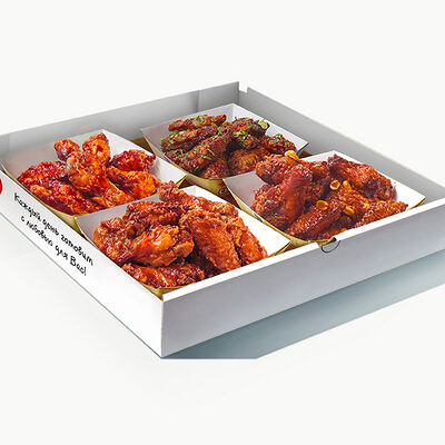 Большой набор Крылья ассорти в Mad Chicken по цене 2050 ₽