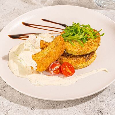 Судак с драниками в Stories по цене 550 ₽