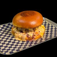 Бургер тайский BBQ с кимчи и коул слоу в From