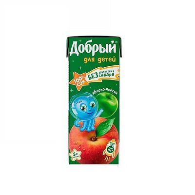 Сок Добрый Персик-яблоков Manga Food ru 89609509500 по цене 70 ₽