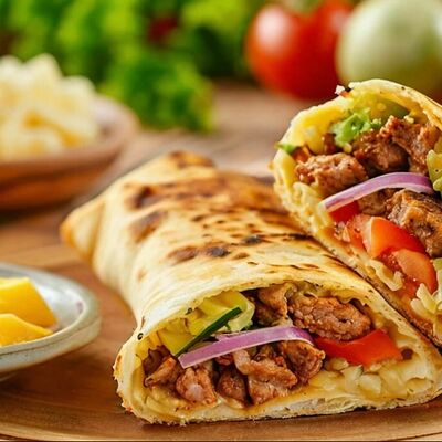 Шаурма Сырная в Стрит-Фуд атрон по цене 379 ₽