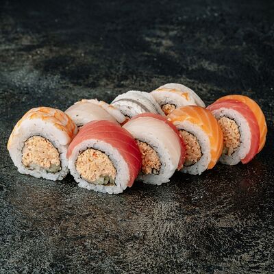 Фирменный Радуга ролл в Вкусно Суши по цене 610