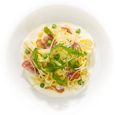 Паста Филадельфия с беконом в Перчини на огне по цене 410