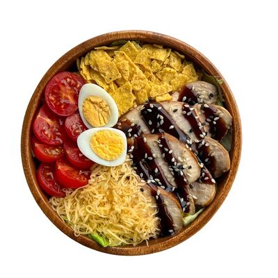 Боул Цезарь с курицей в Poke Bowl по цене 17 р.