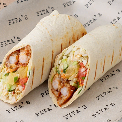 Шаверма с креветкой темпура в Pita's по цене 610 ₽