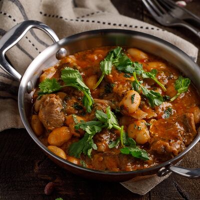 Баранина с фасолью в Баклажан в ТЦ 