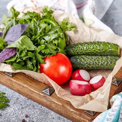 Сезонные овощи и зелень в ЛарисуВаннуХочу по цене 440