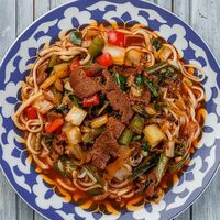 Уйгур лагман в Urumchi