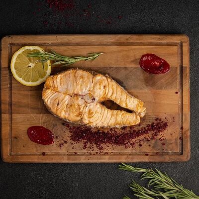 Стейк из семги в Бакинский дворик по цене 1350 ₽