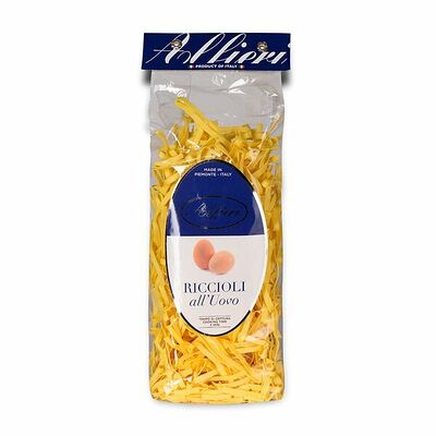 Макаронные изделия Riccioli all uovo яичные из твёрдых сортов пшеницы, Alfieri, Италия в Азбука Вкуса Экспресс Меню по цене 458 ₽