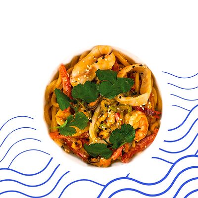 Лапша с морепродуктами в Покестан по цене 660 ₽