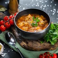 Суп с Галушками и Фрикадельками в A la Russe - Русская Кухня
