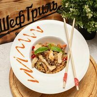 Чесночный рис с курочкой в Шеф гриль