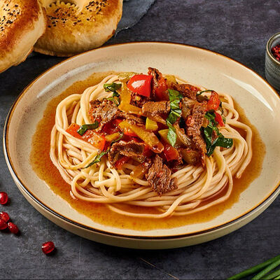 Уйгурский лагман в Чайхана Фаррух по цене 500 ₽